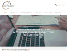 Tablet Screenshot of navigatoraccountants.com.au